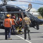 Trasladan por aire a embarazada tras accidente