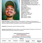 Solicita Fiscalía General del Estado apoyo para localizar a Carlos Daniel González Alvarado, desaparecido en Meoqui