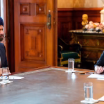 «Claudia Sheinbaum sostiene reunión en Palacio Nacional con el presidente del Banco Mundial para colaborar en el Plan México»