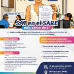 ¡Trámites más cerca! Anuncia Municipio nueva jornada de ‘SAT en el SARE’ para contribuyentes