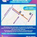 Anuncia Secretaría de Obras Públicas cierre de circulación en avenida Fuerza Aérea por montaje de trabes del Paso Superior